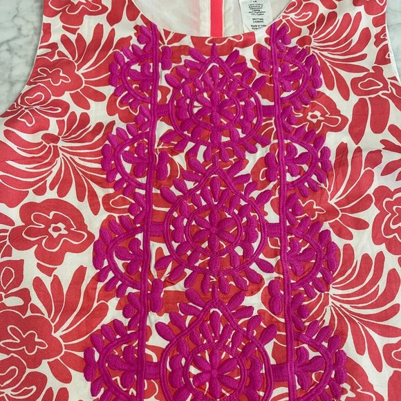 J. Crew Crewcuts Girls Embroidered Shift Dress Size 12 - Picture 2 of 3